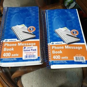NEW..Lot of 3 Adams 400 set phone message books (SKU OB 347)